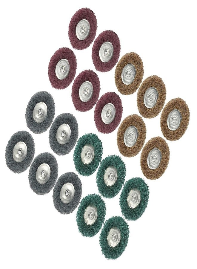 دي آي واي كرافتس مجموعة أدوات تلميع يدوية الصنع، تتضمن عجلة تلميع، وسادة تلميع، فرشاة، مجوهرات، معادن، ملحقات إلكترونية دقيقة، أدوات دوارة، وسادات تلميع من النايلون، عجلات وأقراص كاشطة لدريمل (عبوة من 24 قطعة، متعددة الألوان) - Image 2